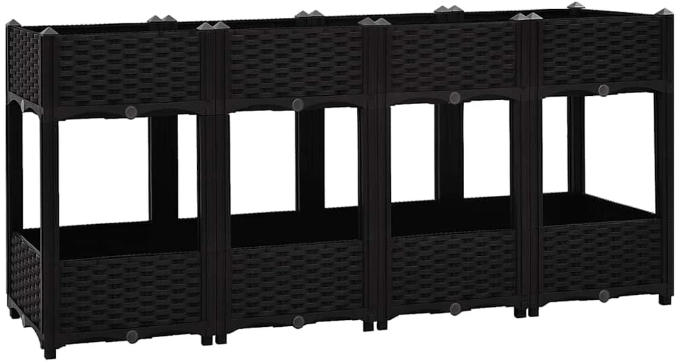 Aukštas lovelis, 160x40x71cm, polipropilenas