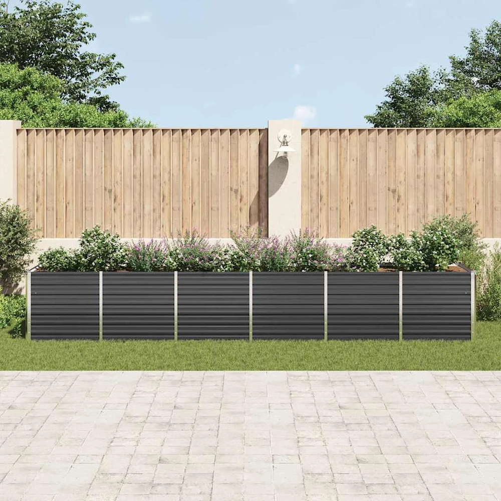 Aukštas lovelis, antracito, 480x80x77cm, galvanizuotas plienas