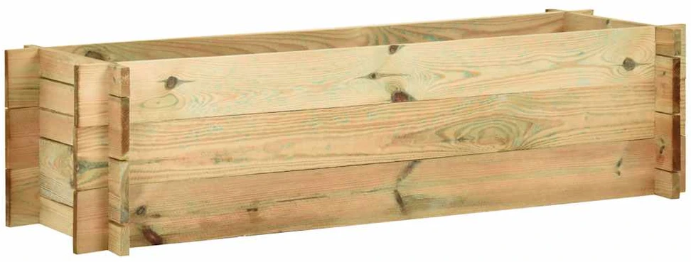 Aukštas lovelis daržovėms, 120cm, impregnuota pušies mediena