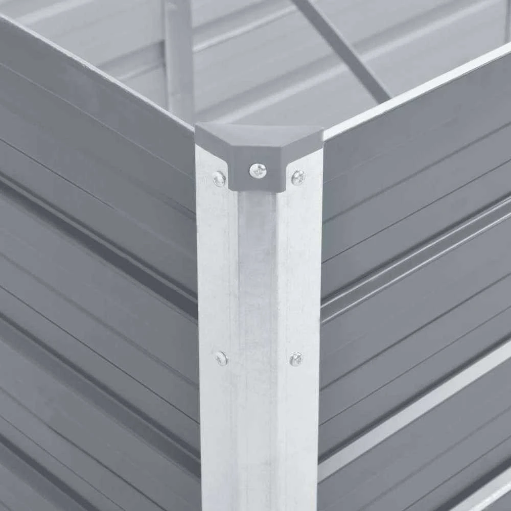 Aukštas lovelis, pilkas, 480x80x77cm, galvanizuotas plienas