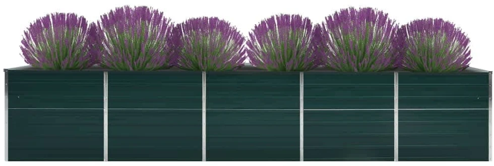 Aukštas lovelis, žalias, 400x80x45cm, galvanizuotas plienas
