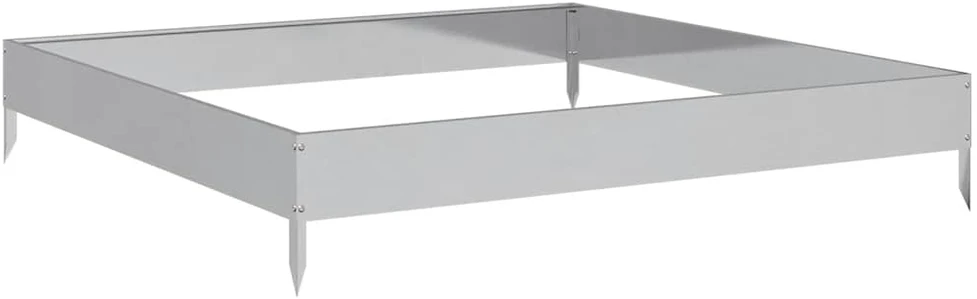Aukštas sodo lovelis, 100x100x18,5cm, galvanizuotas plienas