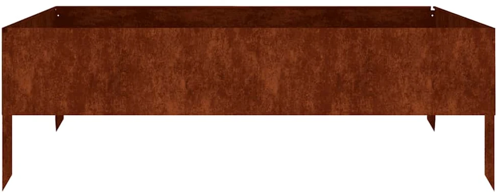 Aukštas sodo lovelis, 100x100x33,5cm, Corten plienas