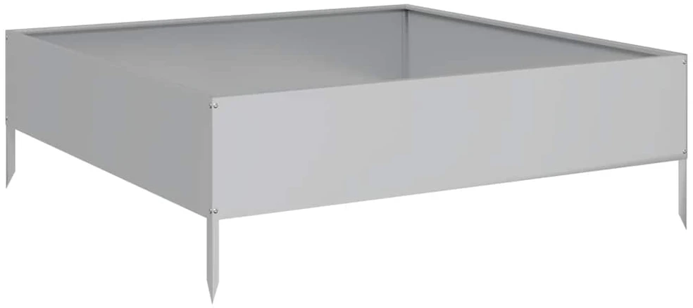Aukštas sodo lovelis, 100x100x33,5cm, galvanizuotas plienas