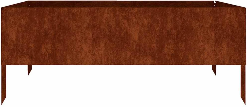 Aukštas sodo lovelis, 100x100x41cm, Corten plienas