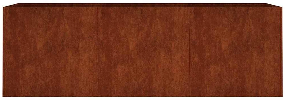 Aukštas sodo lovelis, 120x40x40cm, Corten plienas