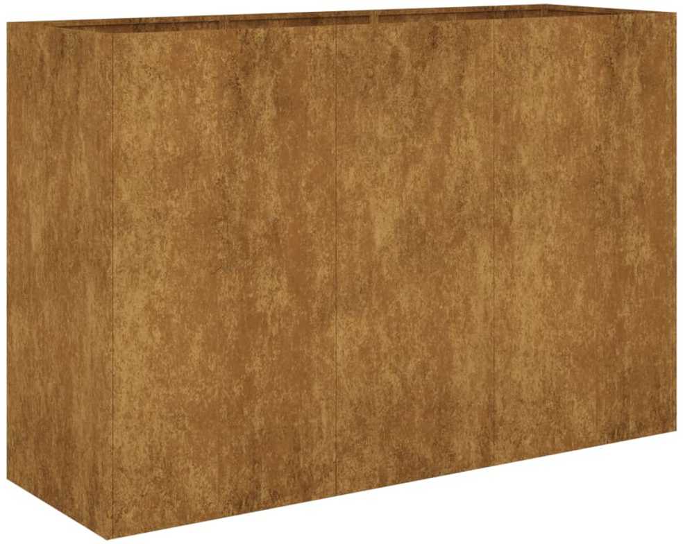 Aukštas sodo lovelis, 120x40x80cm, Corten plienas