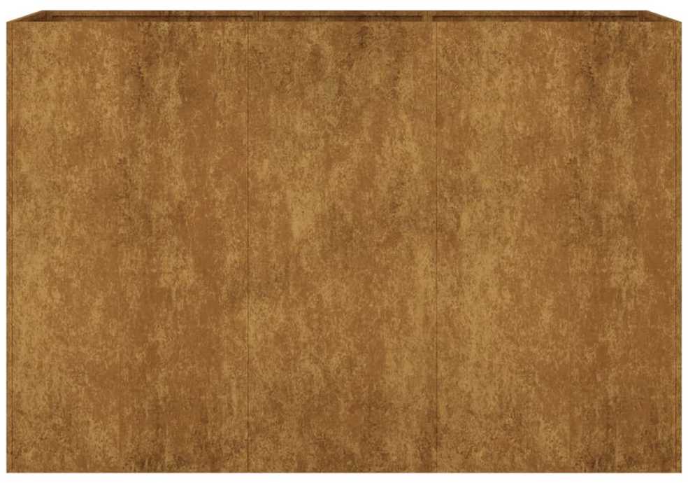 Aukštas sodo lovelis, 120x40x80cm, Corten plienas