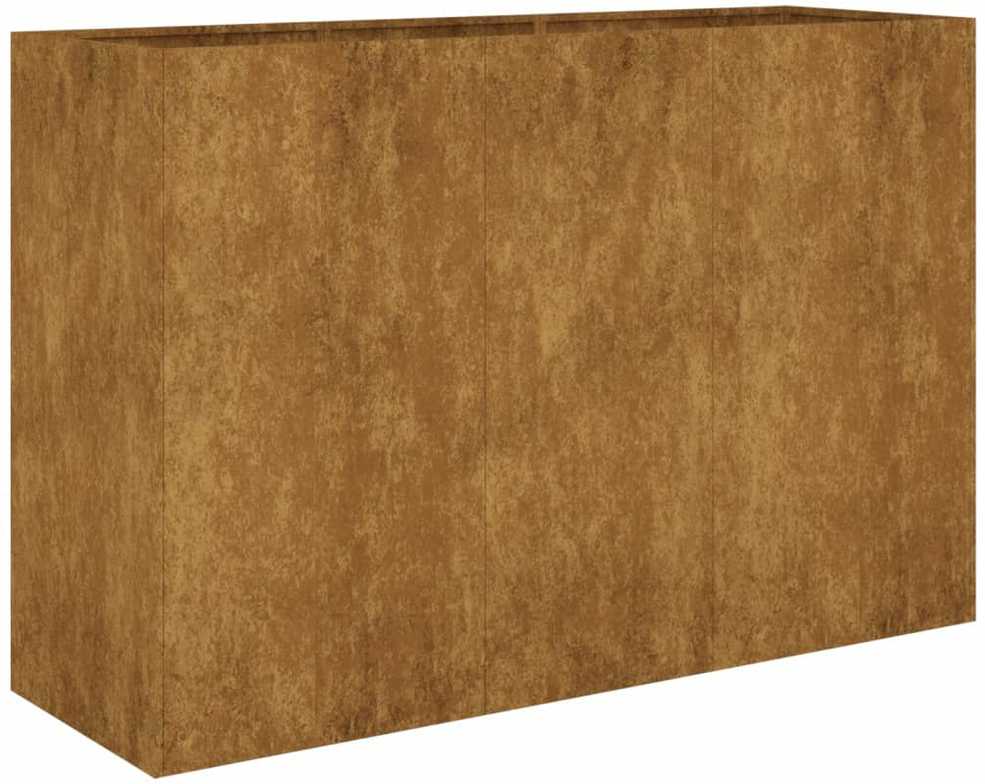 Aukštas sodo lovelis, 120x40x80cm, Corten plienas