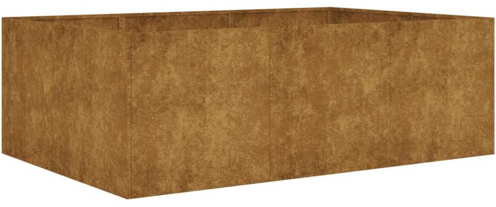 Aukštas sodo lovelis, 120x80x40cm, Corten plienas
