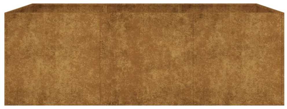 Aukštas sodo lovelis, 120x80x40cm, Corten plienas
