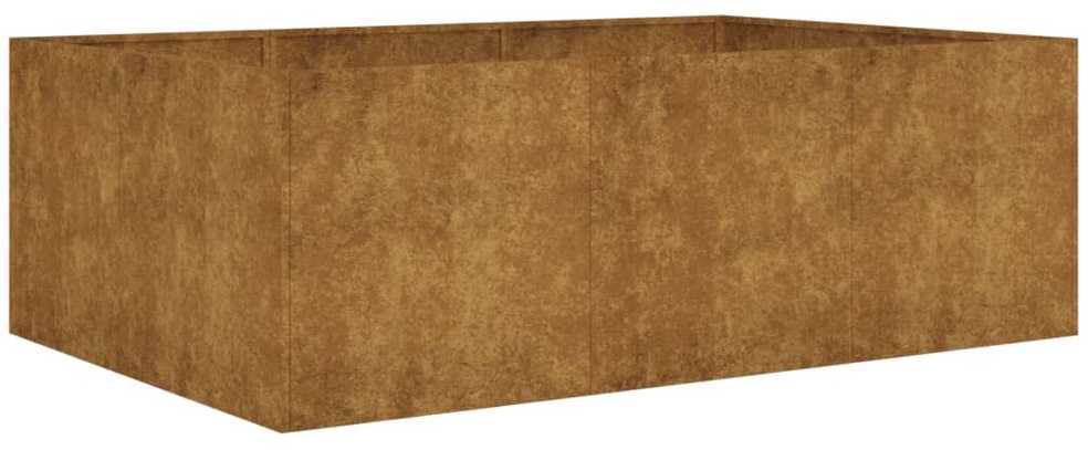 Aukštas sodo lovelis, 120x80x40cm, Corten plienas