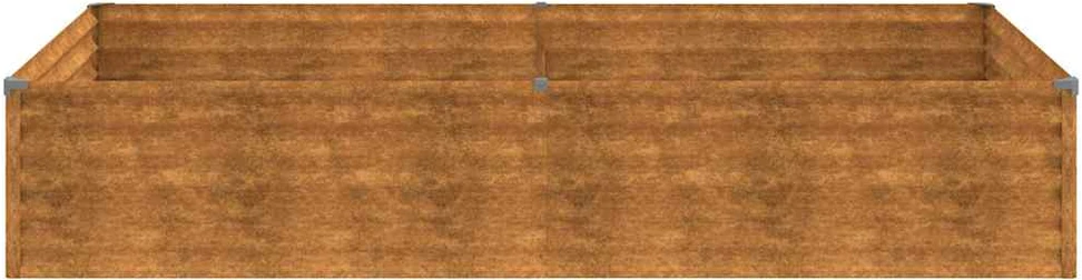 Aukštas sodo lovelis, 195x100x36cm, Corten plienas