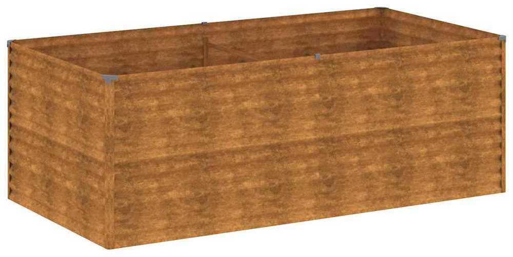 Aukštas sodo lovelis, 196x100x69cm, Corten plienas