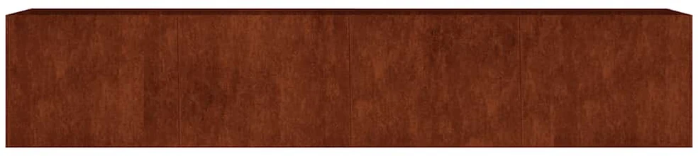 Aukštas sodo lovelis, 200x40x40cm, Corten plienas