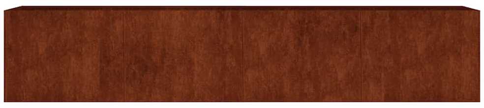 Aukštas sodo lovelis, 200x40x40cm, Corten plienas
