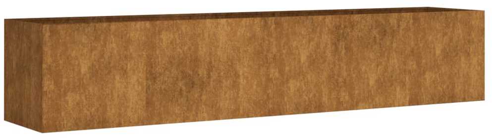 Aukštas sodo lovelis, 200x40x40cm, Corten plienas