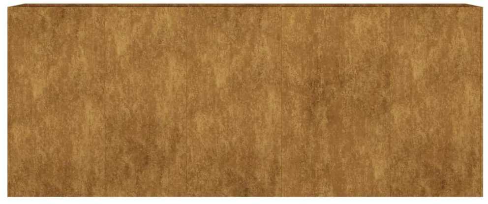 Aukštas sodo lovelis, 200x40x80cm, Corten plienas