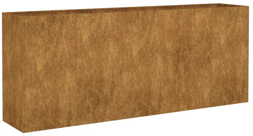 Aukštas sodo lovelis, 200x40x80cm, Corten plienas