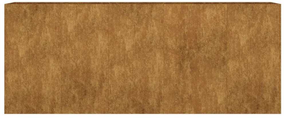 Aukštas sodo lovelis, 200x40x80cm, Corten plienas