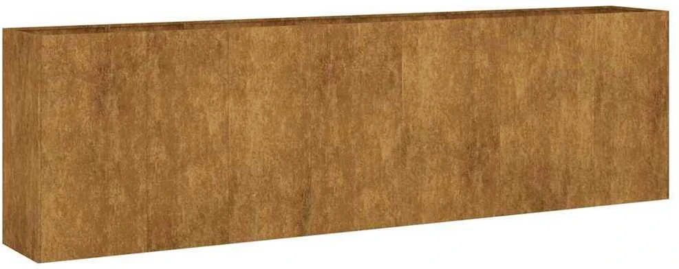 Aukštas sodo lovelis, 280x40x80cm, Corten plienas
