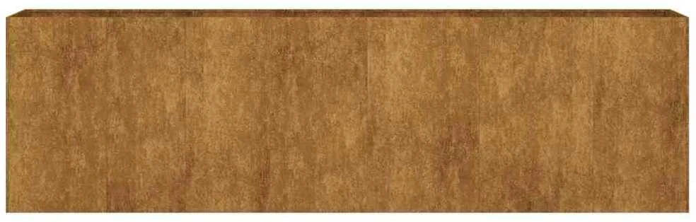 Aukštas sodo lovelis, 280x40x80cm, Corten plienas