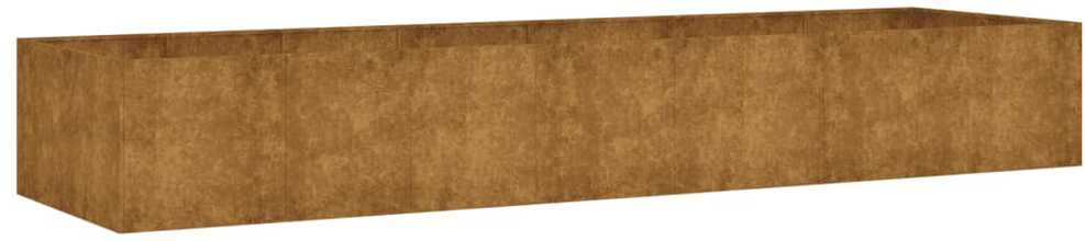 Aukštas sodo lovelis, 280x80x40cm, Corten plienas
