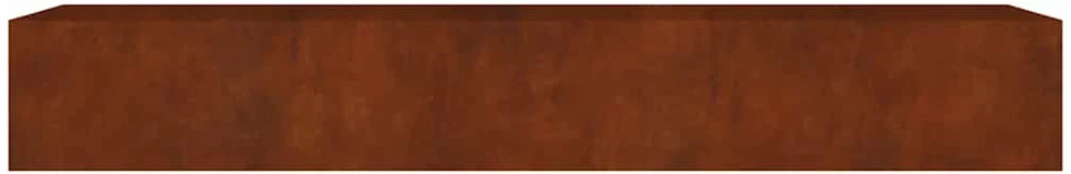 Aukštas sodo lovelis, 280x80x40cm, Corten plienas