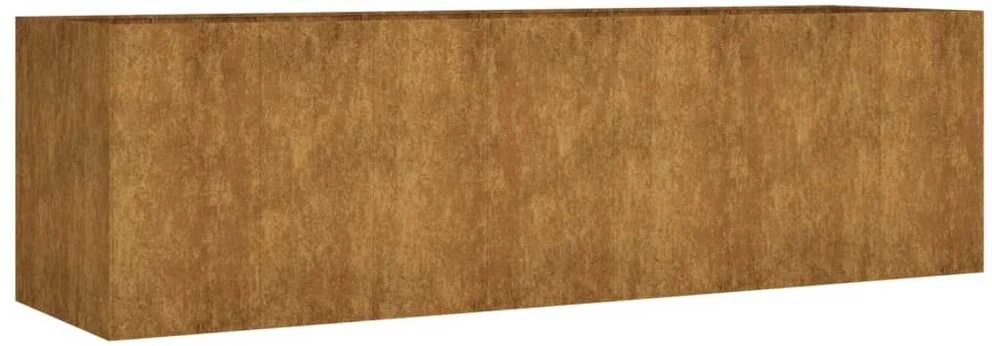 Aukštas sodo lovelis, 280x80x80cm, Corten plienas