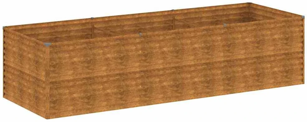 Aukštas sodo lovelis, 290x100x69cm, Corten plienas