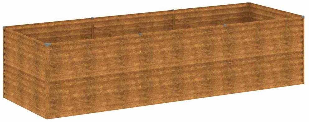 Aukštas sodo lovelis, 290x100x69cm, Corten plienas