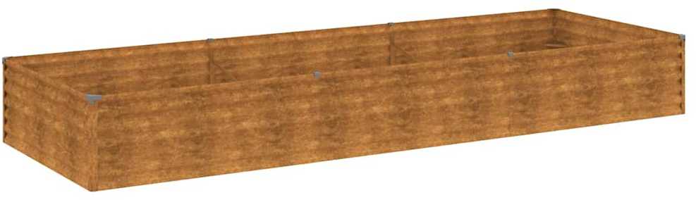 Aukštas sodo lovelis, 291x100x36cm, Corten plienas
