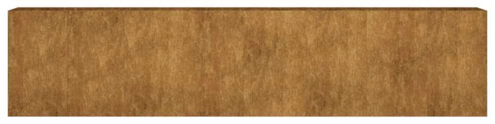 Aukštas sodo lovelis, 360x40x80cm, Corten plienas