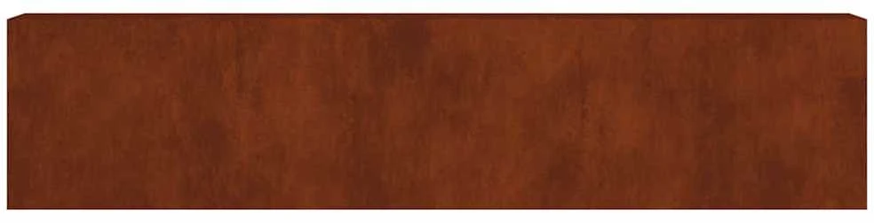 Aukštas sodo lovelis, 360x40x80cm, Corten plienas