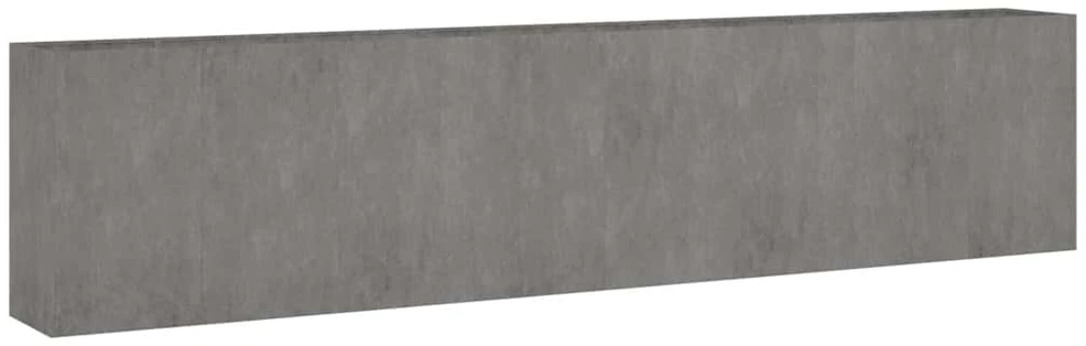 Aukštas sodo lovelis, 360x40x80cm, Corten plienas
