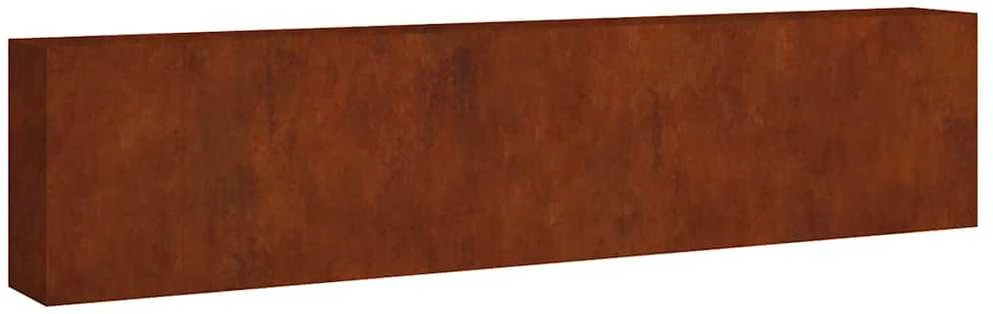 Aukštas sodo lovelis, 360x40x80cm, Corten plienas