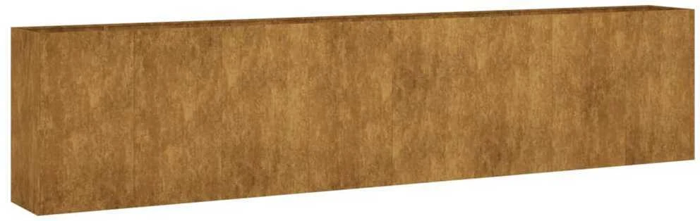 Aukštas sodo lovelis, 360x40x80cm, Corten plienas