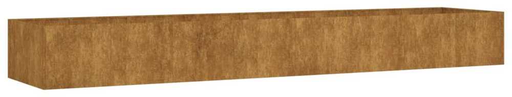 Aukštas sodo lovelis, 360x80x40cm, Corten plienas