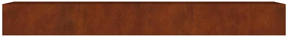 Aukštas sodo lovelis, 360x80x40cm, Corten plienas