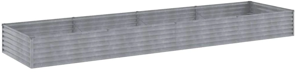 Aukštas sodo lovelis, 387x100x36cm, Corten plienas