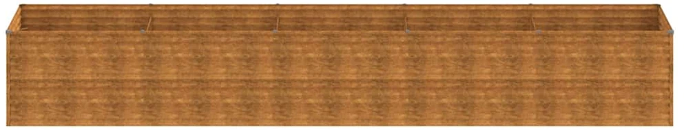 Aukštas sodo lovelis, 479x100x69cm, Corten plienas