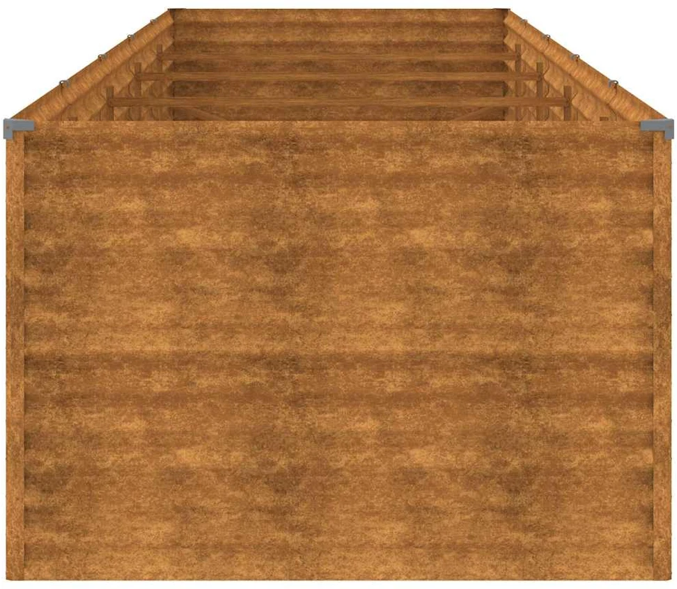 Aukštas sodo lovelis, 479x100x69cm, Corten plienas