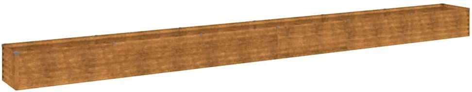 Aukštas sodo lovelis, 580x50x36cm, Corten plienas