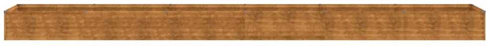 Aukštas sodo lovelis, 580x50x36cm, Corten plienas