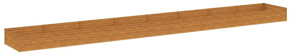 Aukštas sodo lovelis, 770x100x36cm, Corten plienas