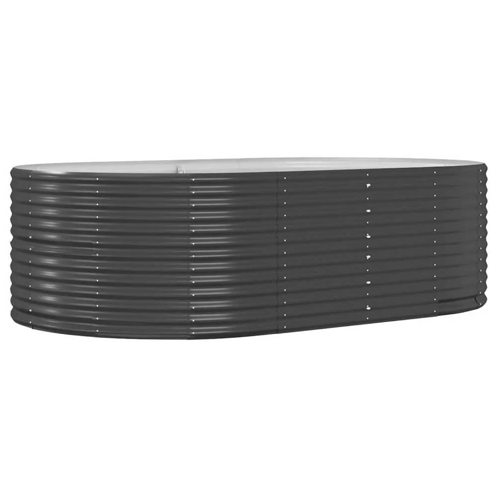 Sodo lovelis, antracito, 212x140x68cm, plienas
