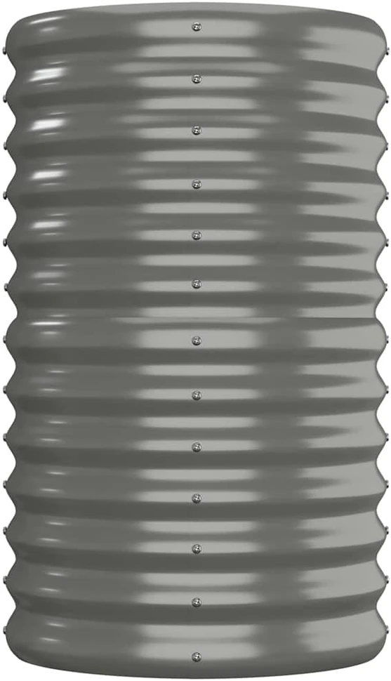 Aukštas sodo lovelis, pilkas, 152x40x68cm, plienas