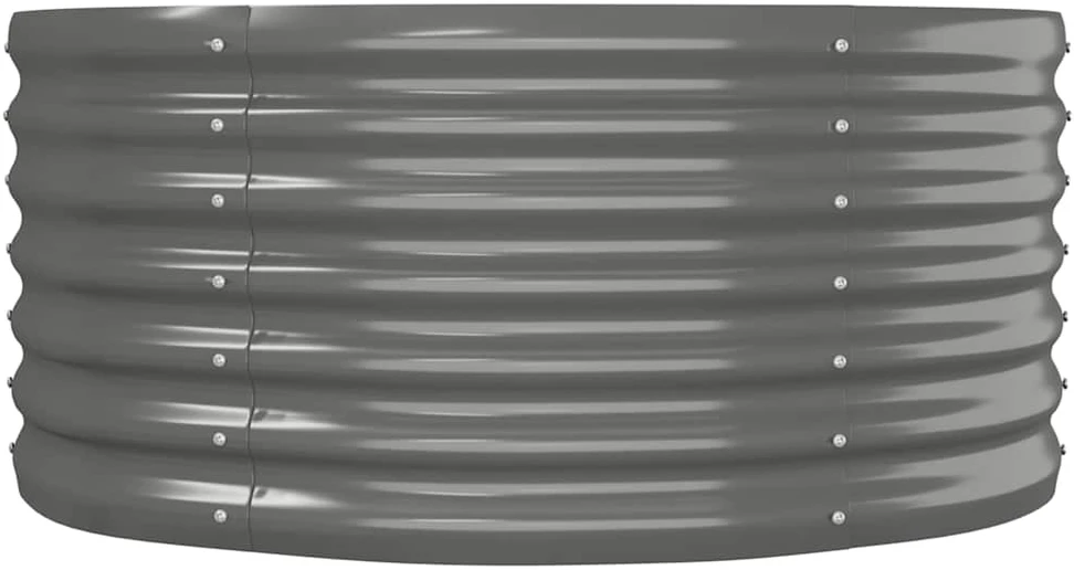 Aukštas sodo lovelis, pilkas, 152x80x36cm, plienas