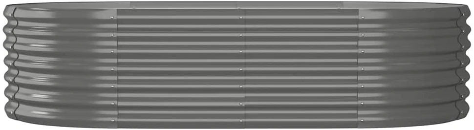 Aukštas sodo lovelis, pilkas, 152x80x36cm, plienas