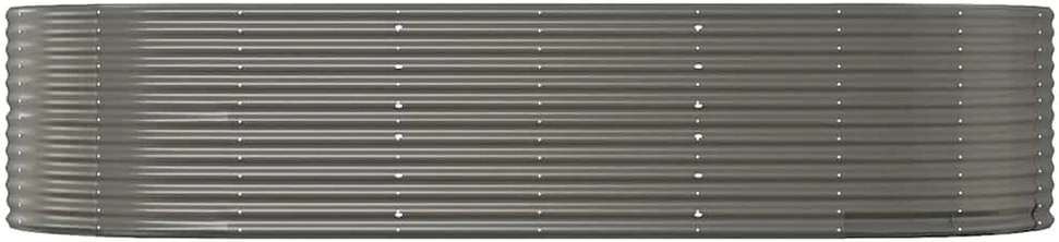 Aukštas sodo lovelis, pilkas, 291x140x68cm, plienas